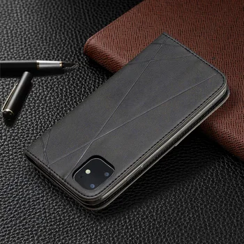 Magnetni absorpcije Usnjena torbica, Denarnica Kritje Za iPhone SE 2020 Flip Kartico sim Stojala za Knjige Primeru Za iphone 11 12 Pro Max Primeru