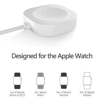 Magnetni Majhna Polnilnik kvadratnih za Apple Watch 6 5 4 3 Smart Indukcijske Watch Polnjenje USB Prenosni Polnilec Smart Dodatki