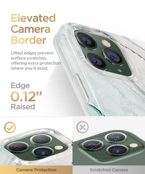 Marmor Primeru za iPhone 12 Pro Max 12 Mini Ultra Slim Sijajni Mehko TPU Gume Shockproof Zaščitna Primeru Kritje za iPhone 12 Pro