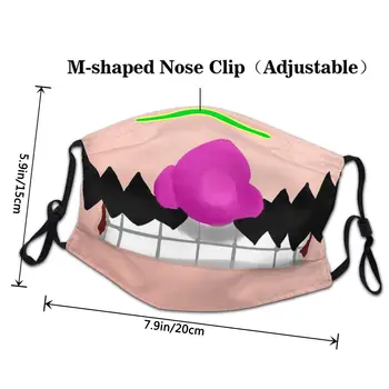 Mascarilla Masko Maska Krpo Maske Maska Wario Usta Kritje Steven Vesolje Granat Smešno Zdravljenje Animacija Obraza Zaščitna