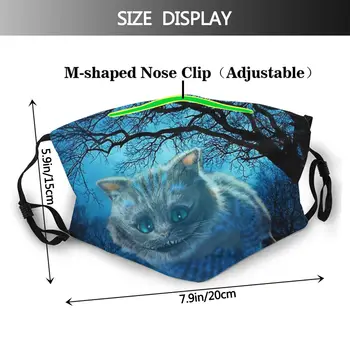 Mačka Cheshire Alice Pustolovščina v Čudežni Krpo Maske Smilecat Masko Usta pokrijte S Filtri za Zaščitne Obrazne