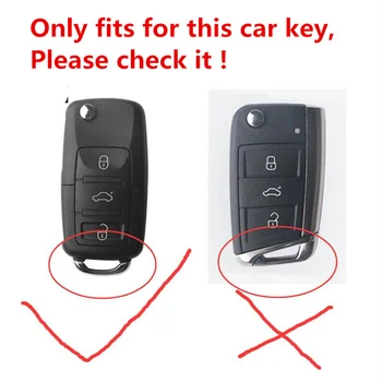 Mehko TPU Avto ključ Primeru Zajema Avto Ključ Vrečko za VW Volkswagen, Škoda Polo Tiguan Passat Jetta MK5 MK6 T5 Hrošč Pribor keychain
