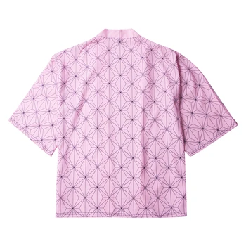Meihuida Unisex Demon Slayer Kimetsu ne Yaiba Znakov, Cosplay Kimono Haori Plašč Majica Japonski Bluze