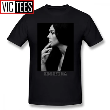 Mens Monica Bellucci T Srajce Monica Bellucci T-Shirt XXX Graphic Tee Shirt Super 100 Odstotkov Bombaž Tshirt Moški