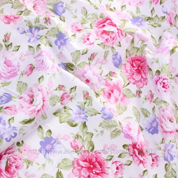 Meter tkanine, bombažne keper šivanje krpo rose cvetlični tkanine design tekstilne tecido tkiva mozaik posteljnina quilting maščobe četrtletje