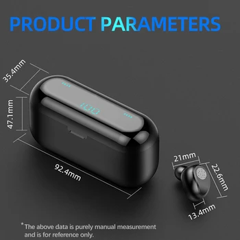 Mini TWS Bluetooth V5.0 Slušalke Brezžične Slušalke Slušalke 9D Hifi Šport Nepremočljiva Brezžične Slušalke Slušalke Čepkov