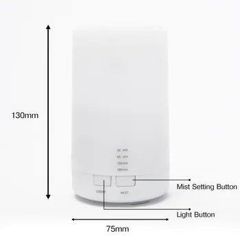 Mini Zraka Ultrazvočni Vlažilnik USB Polnjenje 5Color Led Nočna Lučka Aromaterapija Eterično Olje Aromo Difuzor Za Dom, Avto Urad