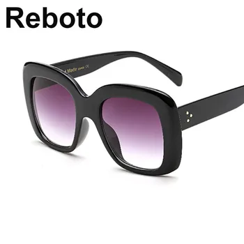 Modni Retro Kvadratnih sončna Očala Ženske blagovne Znamke Oblikovalec Prevelik sončna Očala Za Žensko Gradient Odtenki Oculos UV400