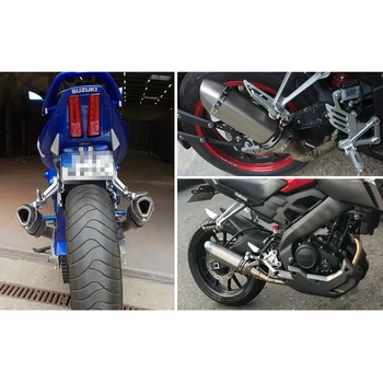 Motorno kolo Izpušne Cevi Glušnika za Dele Vespa Lx Kawasaki Ninja 250R Cbf 125 Bmw S1000R 2017 Honda Cb750 Cf Moto Dodatki