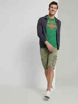 Moška T-shirt Tom Tailor svetlo poletno telovnik na vsak dan v modi s tiskanje z napisom lepa za delo športni mehko bombažno udobno barve kluba mladih lahkoto športna Fitnes V vratu Prevelik t-shirt