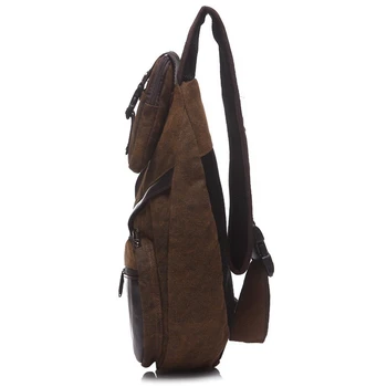 Moški vrečko nove modne platno prsih vrečko Visoke kakovosti nepremočljiva potovanja messenger vrečke ramo crossbody za moške znane blagovne znamke