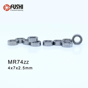 MR74ZZ Nosijo ABEC-1 10PCS 4X7X2.5 mm Mini MR74 ZZ MR74Z Kroglični Ležaji L-740ZZ MR74-ZZ