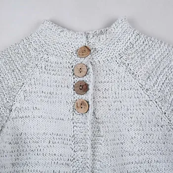 MUQGEW Dekle je navaden obarvani plesti pulover jopico Malčka Otroci Baby Dekleta Obleko Oblačila Gumb Pleteni Pulover Jopico Plašč