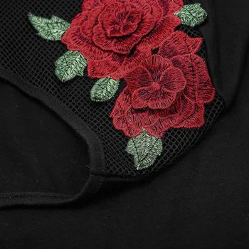 MUQGEW Poletje 2019 Ženske Bombaž majica s kratkimi rokavi O vratu, ki je Moda za Ženske, Kratek Rokav ribja mreža Plošča Plus Velikost Tunika T-shirt Aplicirano Vrhovi#G4