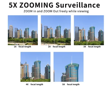 N_eye Nadzor Fotoaparat 8MP 4k Prostem WiFi Varnosti IP Kamero nepremočljiva PTZ 360 Panoramski Speed Dome 5X Optični Zoom fotoaparat