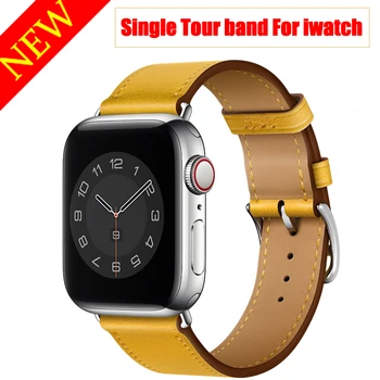 Najnovejši Single Tour usnja band za apple watch 6 5 4 3 2 1 smart watchbands iwatch 38 mm 42mm 40 mm 44 trakov