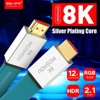 Navdušenec HDMI 2.1 Kabel Ultra visoki LOČLJIVOSTI (UHD) 8K@120Hz MOSHOU HDMI 2.1 Kabel 48Gbs Moški-Moški, Audio Video Kabel HDR 4:4:4