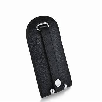 Nevtralno Moda Luksuzni Avto, Keychain PU Usnje Tipko Primeru Preprost Magnetni Gumb Skp je uporaba Brezžičnega Telefona Gumb