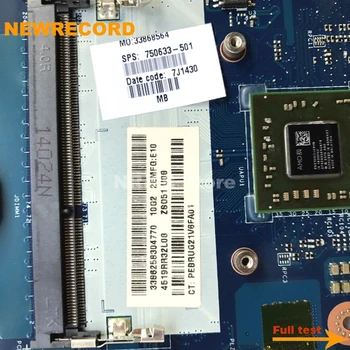 NEWRECORD ZS051 LA-A996P REV 1.0 750633-501 750634-001 750633-501 Prenosni računalnik z Matično ploščo za HP 15-H 15-G serije DDR3 glavni odbor