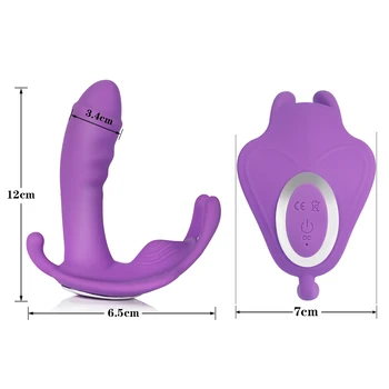 Nosljivi Hlačke Dildo Vibratorji APP Brezžični Daljinski upravljalnik Sex Igrače za Ženske 10 Hitrost G Spot Klitoris Spodbujanje Vagina Orgazem