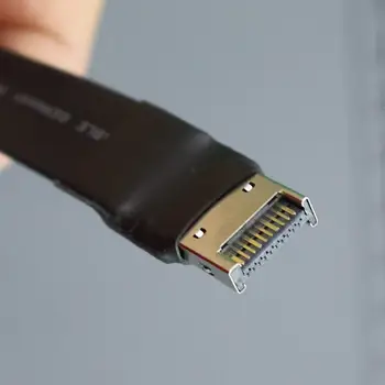 Notranji USB 3.1/3.2 Tip C Moški-Tip E Ženski Adapter Ravno Traku Širitev Kabel za računalnik z matično ploščo Priključek za dvižni vod