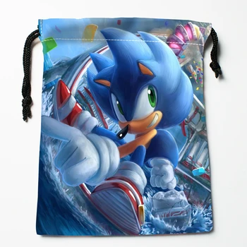 Nov Prihod Sonic Hedgehog Risanka Vrvico Vrečke po Meri za Shranjevanje Natisnjeni Prejeli Vrečko Vrsto Vrečke za Shranjevanje Vrečk Velikosti 18X22cm