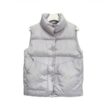 Nova Jesensko-zimski telovnik korejski moda za študentske trdna toplo brez rokavov bombaž jakna telovnik ženske jakna waistcoat vrhovi plus velikost
