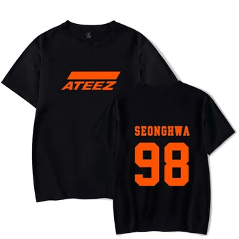 Nova kpop skupine ATEEZ T-shirt majice, Vrhovi Hongjoong Seonghwa Yunho Yeosang San Mingi Wooyoung Jongho ATEEZ Najstnik Ž
