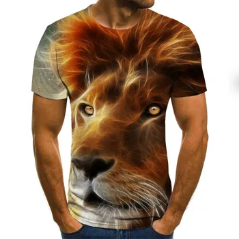 Nova moda 3D tiskanih živali vzorec t-shirt ulične moške in ženske, modni t-shirt Harajuku majica t-shirt