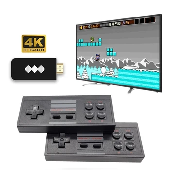 Novi Mini 4K Video Igra Konzola Dvojno Igralci in Retro 8-Bitni Graditi v 620/818 NES Igre Brezžični Krmilnik HDMI/Izhod AV Predpono