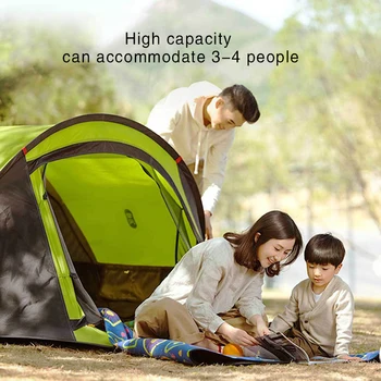 Novih turističnih šotor naturehike kampiranje šotor kamp oprema na prostem, ribolov, kampiranje šotor pohod gazebo 3-4person samodejno šotor