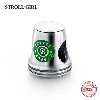 Novo 925 Sterling Srebro skodelico kave snežaka kota Evropske Čar DIY Egipt Noge Fit Original Zapestnica za ženske do leta 2020 Nakit Darilo