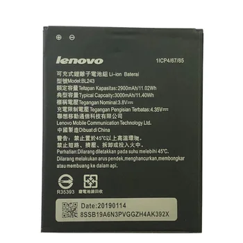 NOVO BL243 Mobilni Telefon Baterija za lenovo K3 Opomba K50-T5 A7000 A5500 A5600 A7600 Baterije