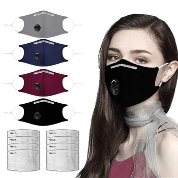 NOVO Usta Masko S filtrom Proti Onesnaževanju PM2.5 Prah Respirator Stroj za Večkratno uporabo Maske Bombaž zaščitne maske odraslih otrok maske