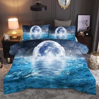 Ocean beach Dolphin pokrajino 3D posteljnina nabor Rjuhe Prevleke Pillowcases twin polno quenn kralj tolažnik kompleti posteljnine posteljnina