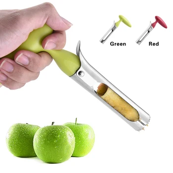 Odpri zapri iz nerjavečega jekla apple corer večnamenski sadje jedro extractor kuhinjski pribor hruška jedro extractor