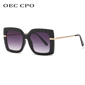 OEC CPO Moda Kvadratnih sončna Očala Ženske blagovne Znamke Očala sončna Očala Ženske Letnik Odtenki Roza Očala UV400 Gafas de sol O900