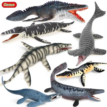 Oenux Original Prazgodovinske Divje Živali Mosasaurus Kronosaurus figuric Sealife Model PVC Zbiranje Igrač Darilo Za Otroke