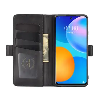 Ohišje Za Huawei P Smart 2021 Usnjene Denarnice Pokrovček Letnik Magnet Primeru Telefon Za Huawei Y7A Coque