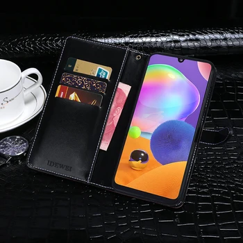 Ohišje Za Samsung Galaxy A31 Primeru Zajema Krokodil Zrn Flip Usnjena torbica Za SM-A315F/A315N/A315G Kritje Poslovnih Telefon