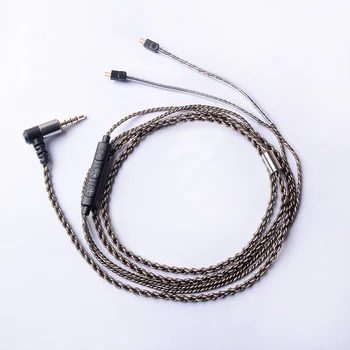 OKCSC Posodobljene Kabel 0.78 mm 2pin Jack 3.5 mm Micphone Plug Eno Crystal (Pozlačeno Srebro za UE18/JH13 ZS3 ZS5 ZS6 BLon BL05 BL03