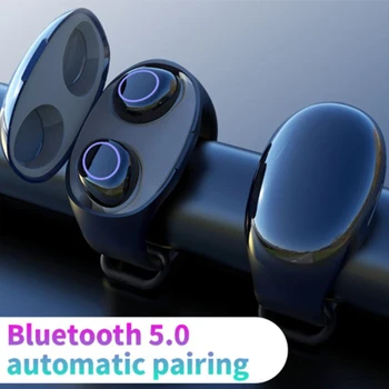 Oppselve TWS 2 V 1 Bluetooth 5.0 Brezžične Slušalke Šport Prostoročno Čepkov Slušalke z Smart Manšeta Watch Zapestnica