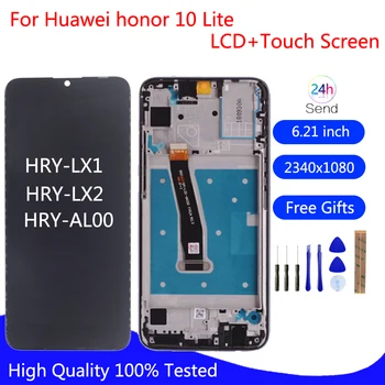 Original LCD Za Huawei honor 10 Lite LCD-Zaslon na Dotik HRY-LX2 HRY-LX1 HRY-AL00 Računalnike Za Čast 10Lite LCD + Okvir