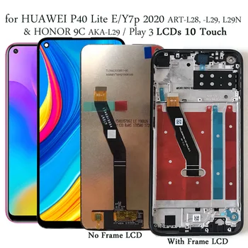 Original LCD Zaslon Za Huawei P40 Lite E ART-L28/L29, Y7P 2020 LCD-Zaslon na Zaslonu na Dotik Zamenjava za Čast 9C AKA-L29