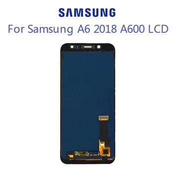 Original Super AMOLED Za SAMSUNG Galaxy A6 2018 A600 A600F A600FN Zaslon LCD z, Zaslon na Dotik, Računalnike Skupščine