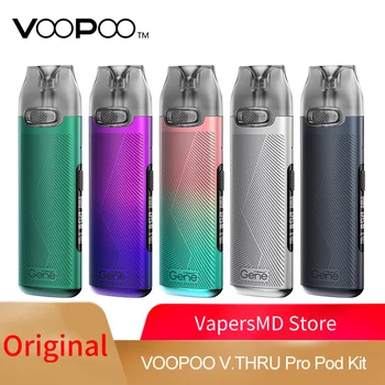 Original VOOPOO V. THRU Pro Stroka Kit 900mAh baterije & 3ml Pod Vložek z 0.7 & 1.2 ohm Dvojni Stroka E-Cigarete Vaporizer zaslon OLED