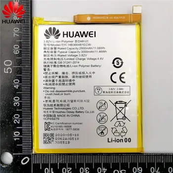 Originalni Huawei Vzpon P9 P10 P20 Lite Čast, 5A, 5C 5X 6A 7X G7 8 8X 8C G9 9 9i 10 G10 Mate 8 9 10 Nova 2 2i 3 4 Pro Plus Baterija