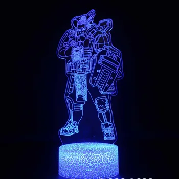 Otroci LED Nočna Lučka APEX Legende Junak Slika Nočna za Otroka, Spalnica Wraith Pathfinder Oktansko Mirage Lifeline Nočna Lučka