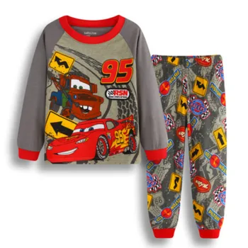 Otroci Pižame Določa Risanka Pixar Cars Strela McQueen Otrok Sleepwear Baby Boy Girl Pižame Pijamas Bombaž More Oblačila