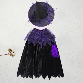 Otrok Halloween Kostumi Vlogo Igra Čarovnica Demon Obleke Čarobno Obleke Prikaži Halloween Kostumi Obleke Za Otroke 90-160 cm